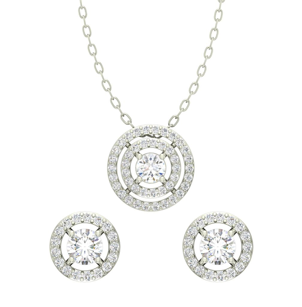 Swarovski Crystal Necklace & Earrings Set - Etsy